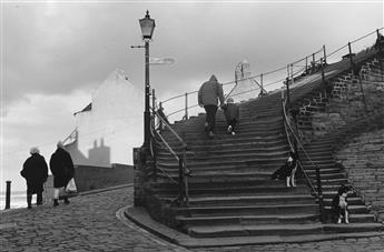 GEORGE A. TICE (1938- ) Sycamore Tree, Paterson, New Jersey * Stairway to Whitby Abbey, Yorkshire.